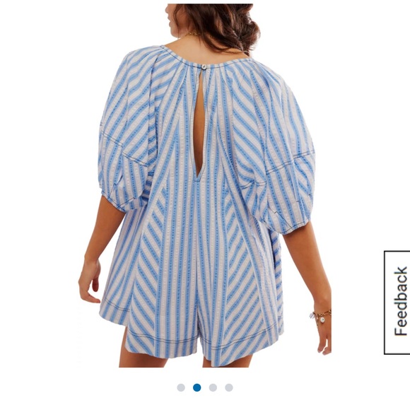 NWT Free People Bop Around Romper Largr - Picture 2 of 6